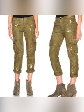 Like new! vintage NSF Women's Basquiat Paint Splatter Cargo